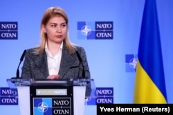 Віцепрем'єр-міністр з питань європейської та євроатлантичної інтеграції України Ольга Стефанішина. Брюссель, 10 січня 2022 року