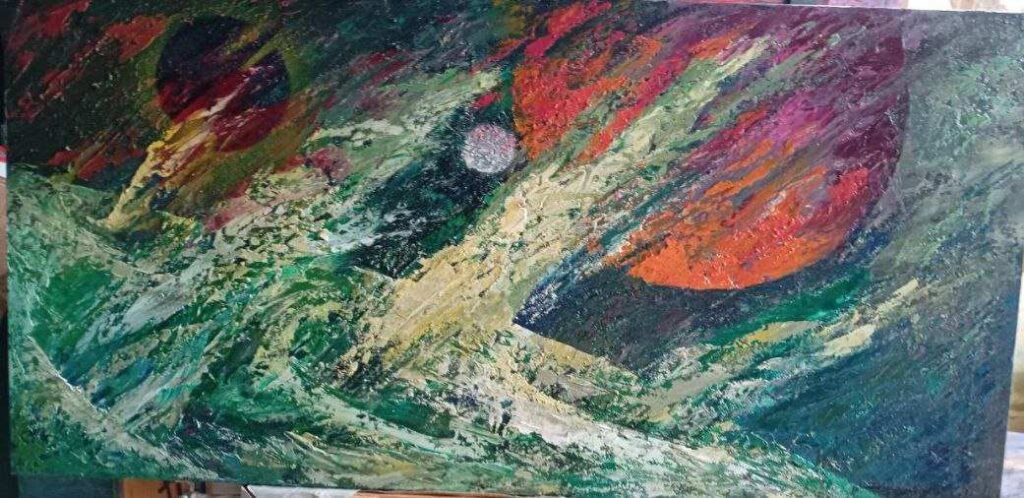 “Земне і космічне”: у Києві відкрилася виставка в рамках арт-проєкту “Душа України”