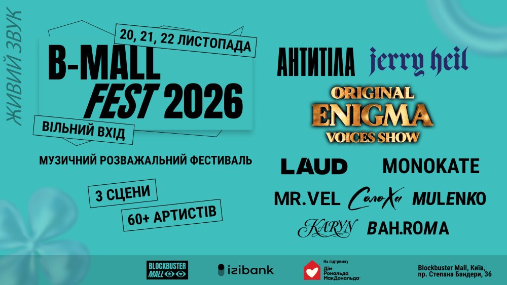 B-Mall Fest оголосив першу хвилю лайнапу 2026 року
